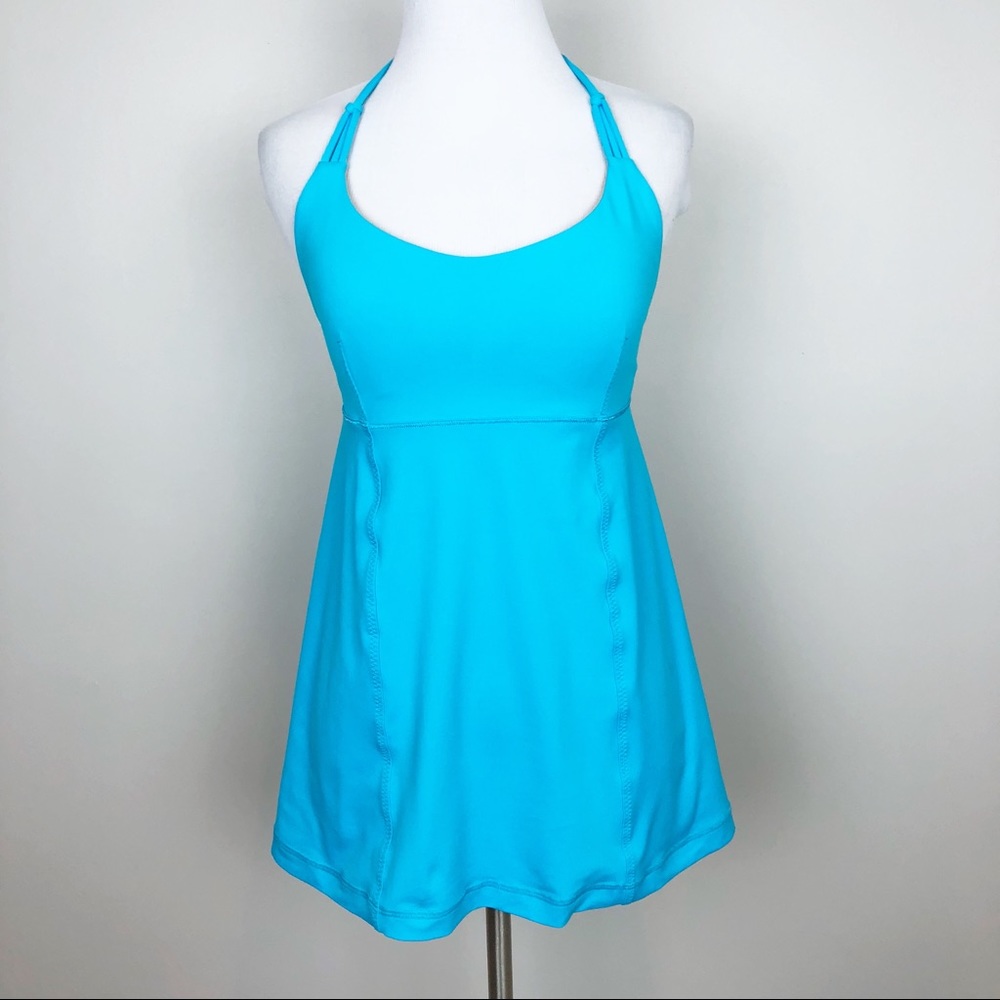 Lululemon | Wandering Yogi Halter Top Spry Blue 8
